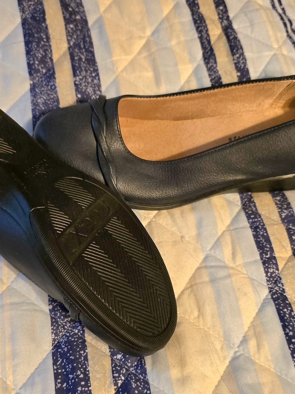 Lifestride Women's Navy Ballet Flats - Comfortable Everyday Slip-Ons Sz 7.5 W